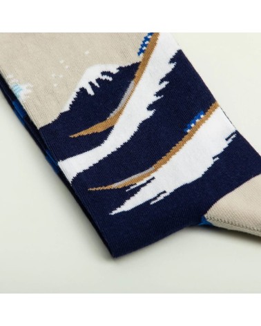 Socken - Die große Welle vor Kanagawa von Katsushika Hokusai Curator Socks Socke lustige Damen Herren farbige coole socken mi...