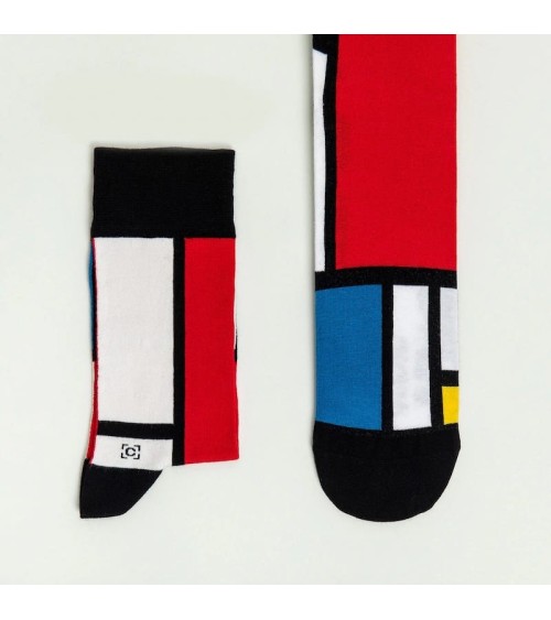 Socks - Composition II in Red, Blue and Yellow by Piet Mondrian Curator Socks funny crazy cute cool best pop socks for women men