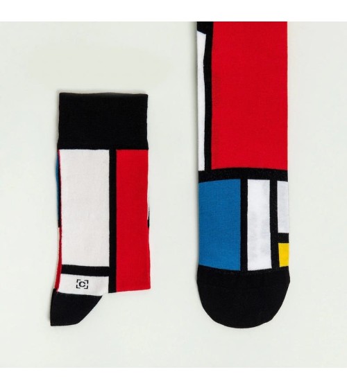 Socken - Komposition II in Rot, Blau und Gelb von Piet Mondrian Curator Socks socke kuschelsocken für damen lustig herren far...