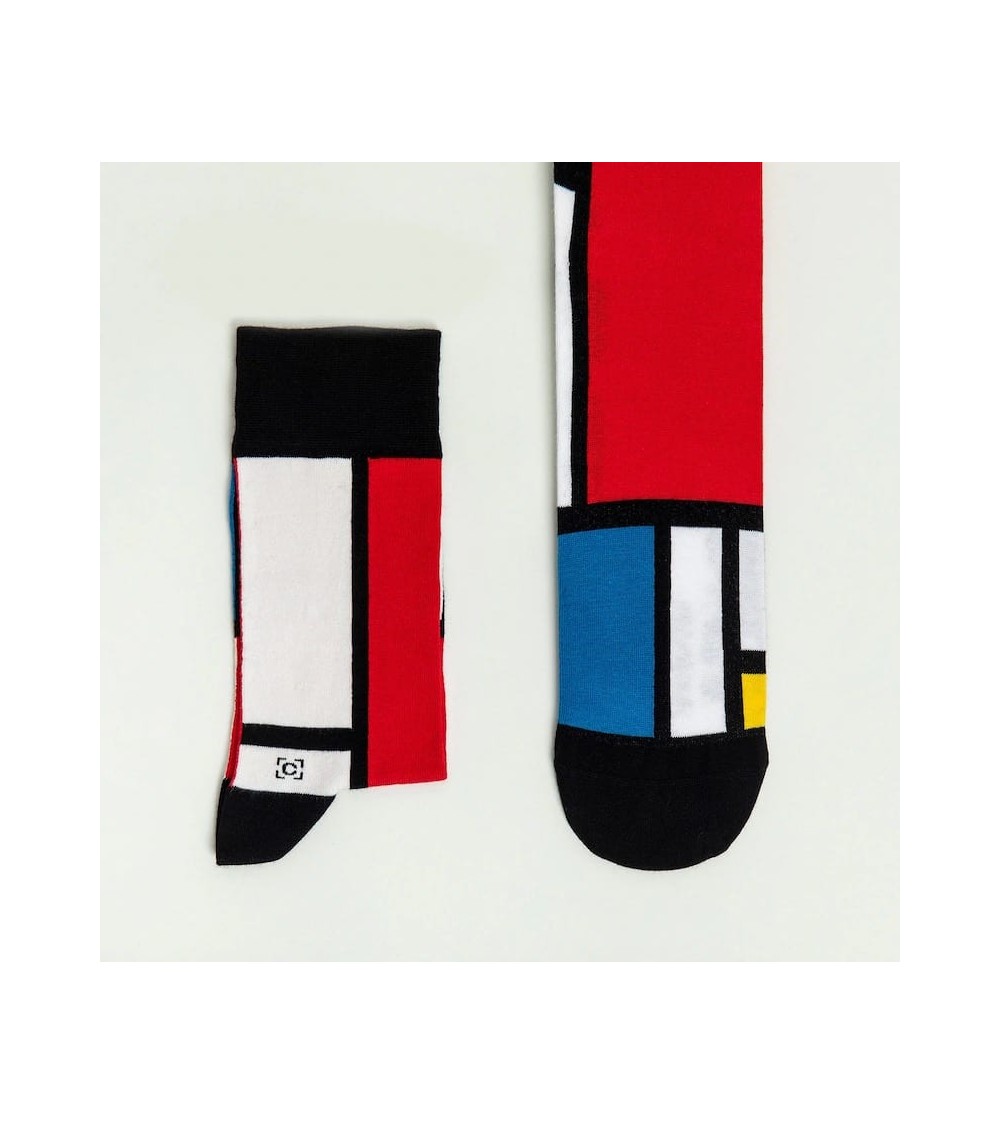 Socks - Composition II in Red, Blue and Yellow by Piet Mondrian Curator Socks funny crazy cute cool best pop socks for women men
