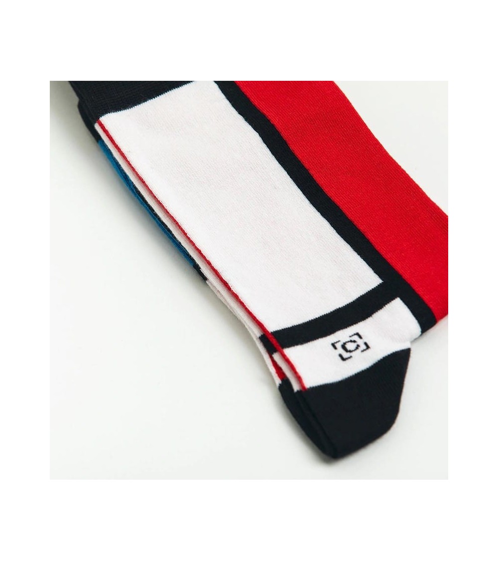 Socks - Composition II in Red, Blue and Yellow by Piet Mondrian Curator Socks funny crazy cute cool best pop socks for women men