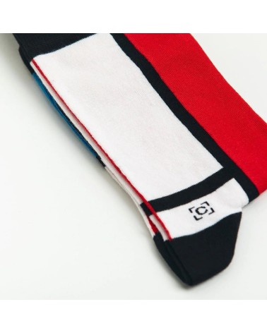 Socken - Komposition II in Rot, Blau und Gelb von Piet Mondrian Curator Socks socke kuschelsocken für damen lustig herren far...