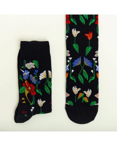Chaussettes - La Nature morte avec nid d'oiseau de Severin Roesen Curator Socks jolies chausset pour homme femme fantaisie dr...