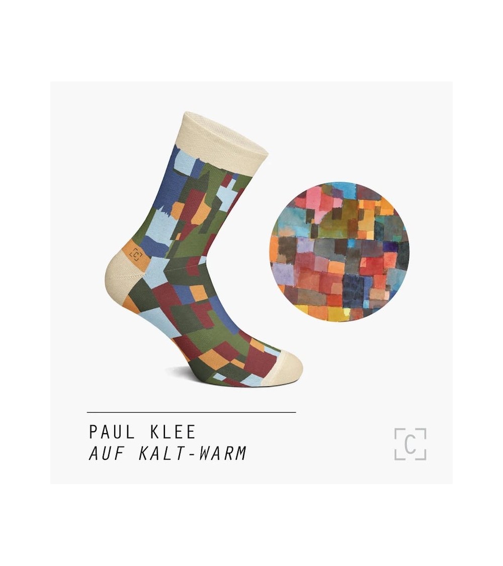 Socken - Raumarchitekturen (Auf Kalt-Warm) von Paul Klee Curator Socks lustige socken adventskalender Damen Herren farbige co...