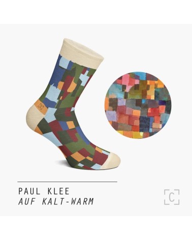 Socken - Raumarchitekturen (Auf Kalt-Warm) von Paul Klee Curator Socks lustige socken adventskalender Damen Herren farbige co...