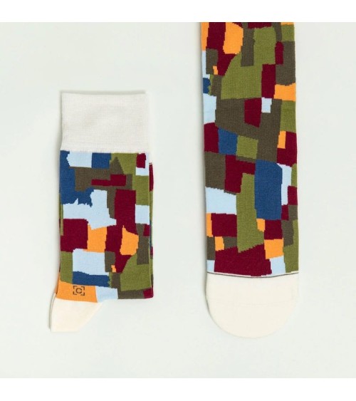 Socken - Raumarchitekturen (Auf Kalt-Warm) von Paul Klee Curator Socks lustige socken adventskalender Damen Herren farbige co...