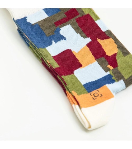 Socken - Raumarchitekturen (Auf Kalt-Warm) von Paul Klee Curator Socks lustige socken adventskalender Damen Herren farbige co...