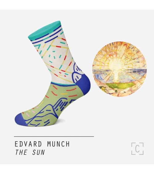 Socken - Die Sonne von Edvard Munch Curator Socks socke kuschelsocken für damen lustig herren farbige coole socken