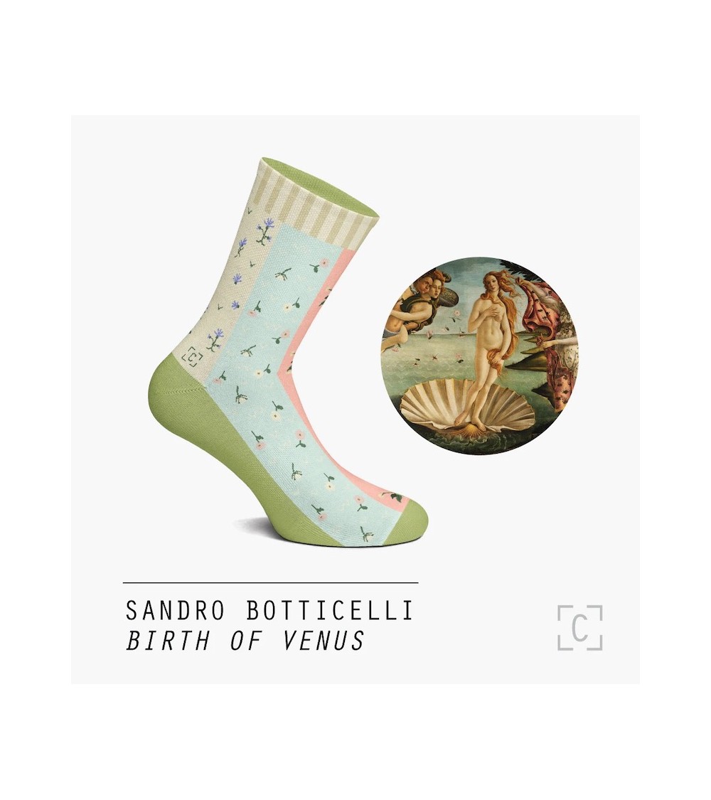 Socken - Die Geburt der Venus von Sandro Botticelli Curator Socks Socke lustige Damen Herren farbige coole socken mit motiv k...