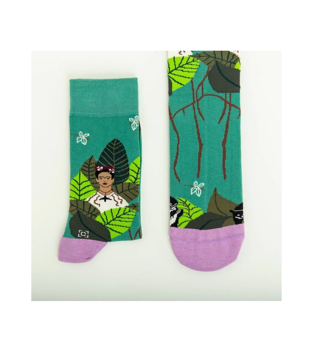 Chaussettes - Autoportrait de Frida Kahlo Curator Socks jolies pour femme originales pour homme chausset rigolotes drole Suisse