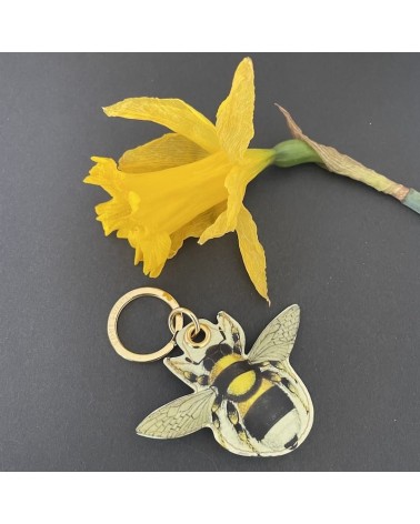 Leather Keyring - Bee Alkemest original gift idea switzerland