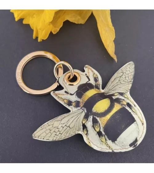 Leather Keyring - Bee Alkemest original gift idea switzerland