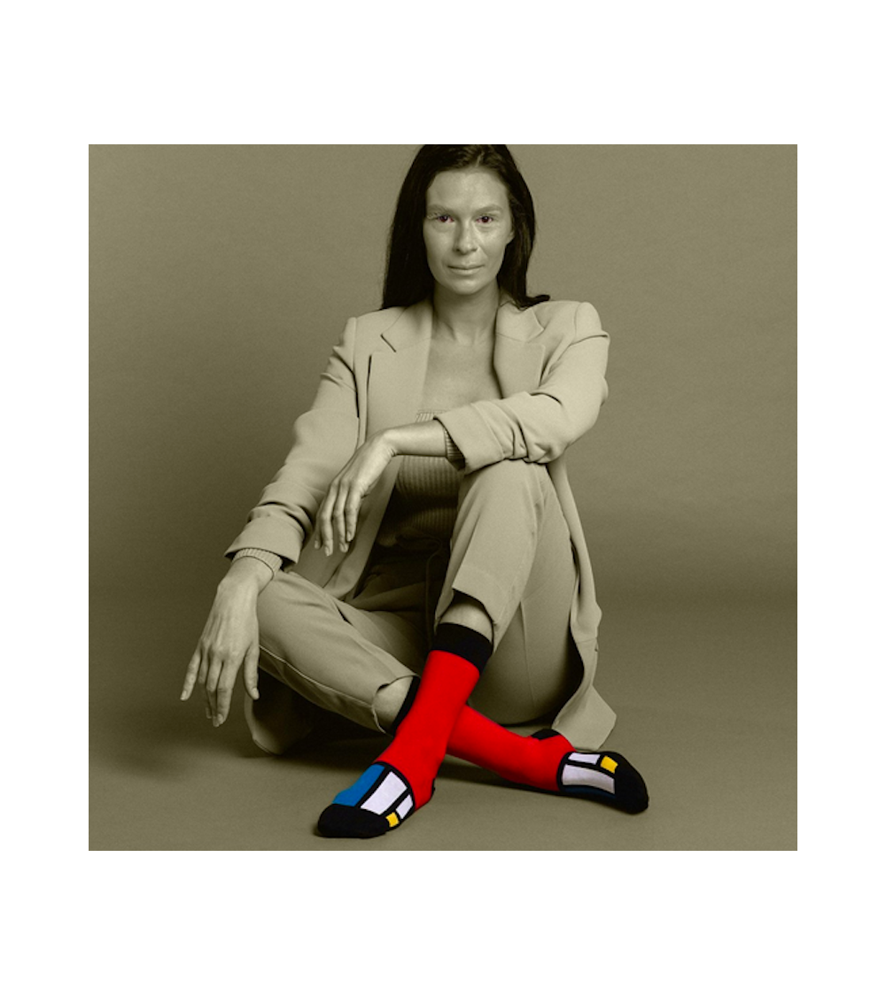Socken - Komposition II in Rot, Blau und Gelb von Piet Mondrian Curator Socks socke kuschelsocken für damen lustig herren far...