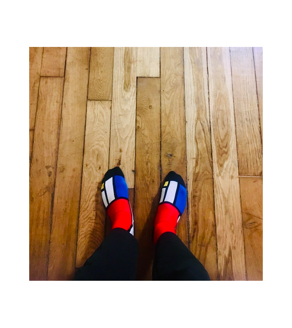Socks - Composition II in Red, Blue and Yellow by Piet Mondrian Curator Socks funny crazy cute cool best pop socks for women men
