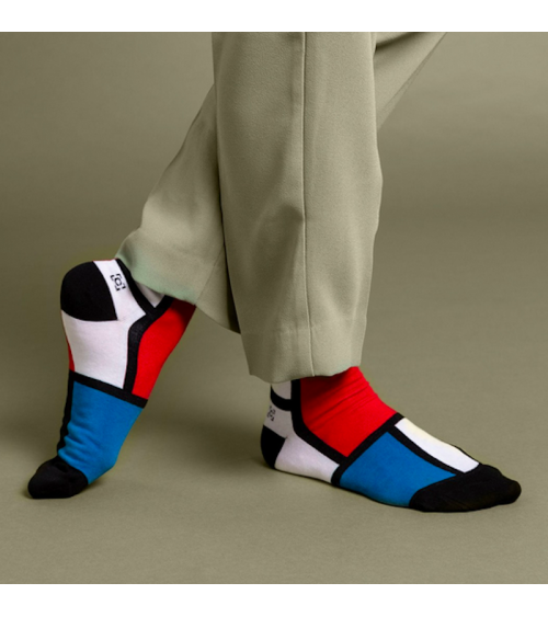 Socks - Composition II in Red, Blue and Yellow by Piet Mondrian Curator Socks funny crazy cute cool best pop socks for women men