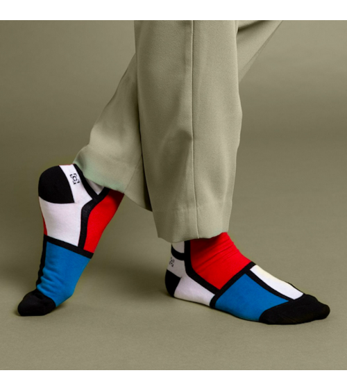 Socken - Komposition II in Rot, Blau und Gelb von Piet Mondrian Curator Socks socke kuschelsocken für damen lustig herren far...
