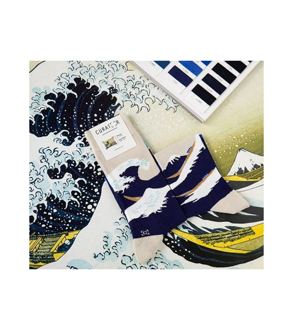 Calzini - La grande onda di Kanagawa - Hokusai - KITATORI Svizzera