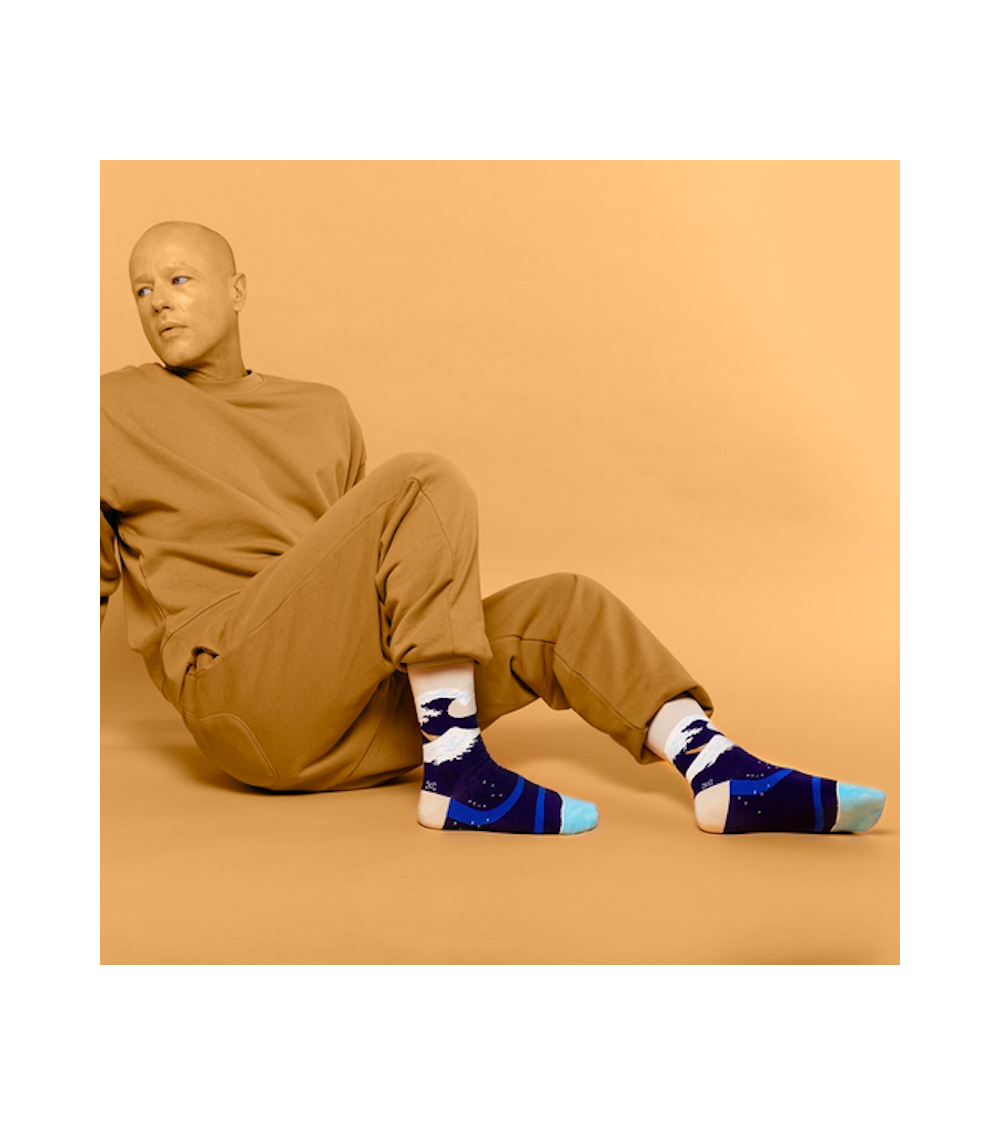 Calzini - La grande onda di Kanagawa - Katsushika Hokusai Curator Socks calze da uomo per donna divertenti simpatici particolari