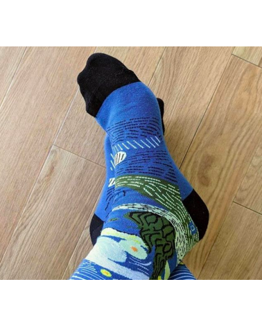 Socks - Vincent van Gogh's Starry Night Curator Socks funny crazy cute cool best pop socks for women men