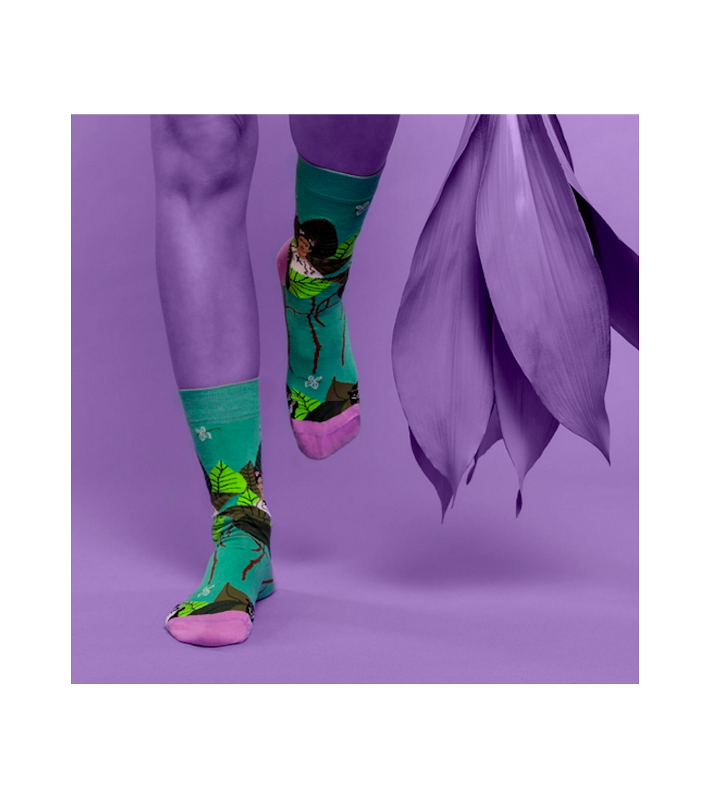 Socken - Frida Kahlo Selbstportait Curator Socks socke kuschelsocken für damen lustig herren farbige coole socken
