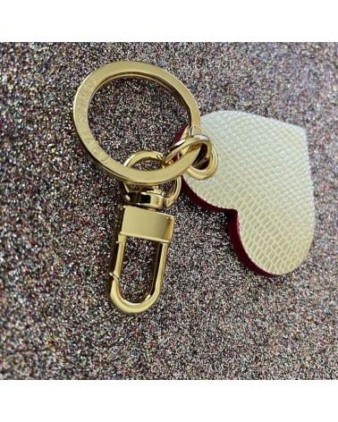Leather Keyring - Golden Heart Alkemest original gift idea switzerland