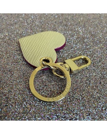 Leather Keyring - Golden Heart Alkemest original gift idea switzerland
