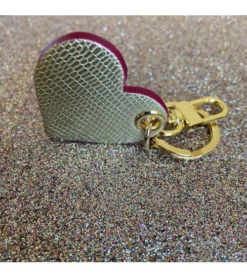 Schlüsselanhänger aus Leder - Goldenes Herz Alkemest geschenkidee schweiz kaufen