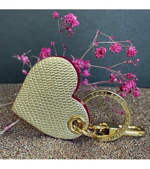 Schlüsselanhänger aus Leder - Goldenes Herz Alkemest geschenkidee schweiz kaufen