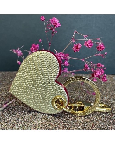 Schlüsselanhänger aus Leder - Goldenes Herz Alkemest geschenkidee schweiz kaufen
