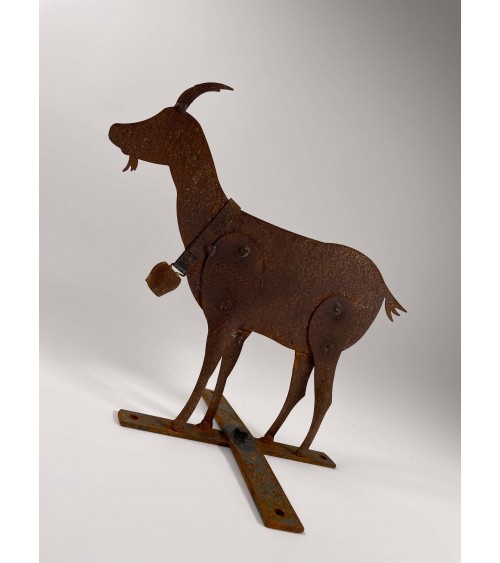 Goat - Rusty metal garden sculpture Emil Neff outdoor garden decor terrace balcony