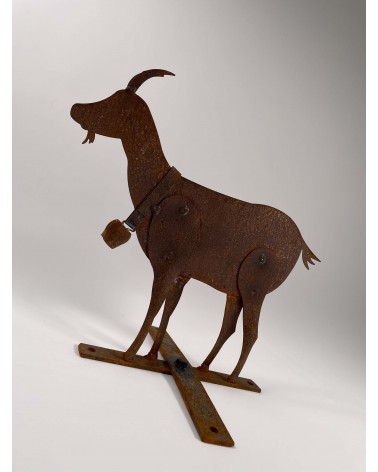 Goat - Rusty metal garden sculpture Emil Neff outdoor garden decor terrace balcony