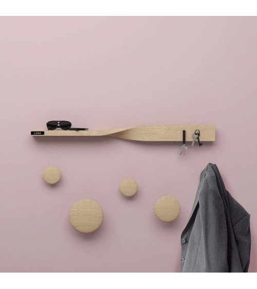 Twist Shelf - Design wooden Wall shelf Lawa Design