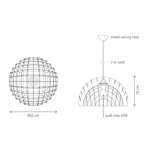 Arc Plywood - Lampada a sospensione design Lawa Design lampade lampadario design moderne led cucina camera soggiorno