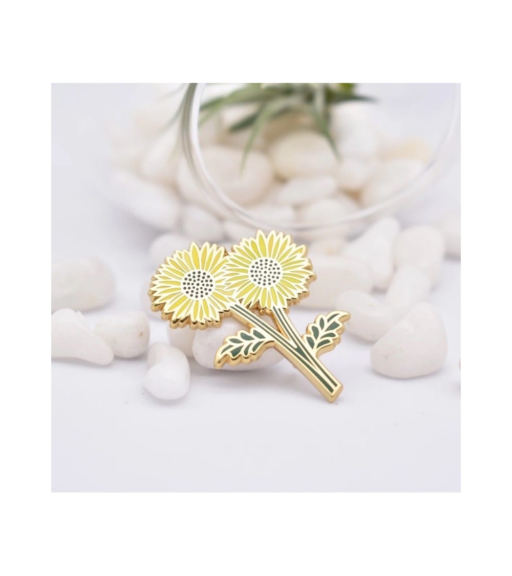 Emaille Pin - Sonnenblume Plant Scouts Anstecknadel Ansteckpins pins anstecknadeln kaufen