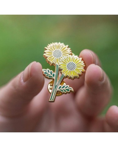 Pin's - Tournesol Plant Scouts pins rare métal originaux bijoux suisse
