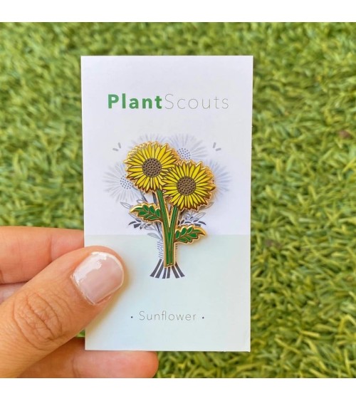 Enamel Pin - Sunflower Plant Scouts broches and pins hat pin badges collectible