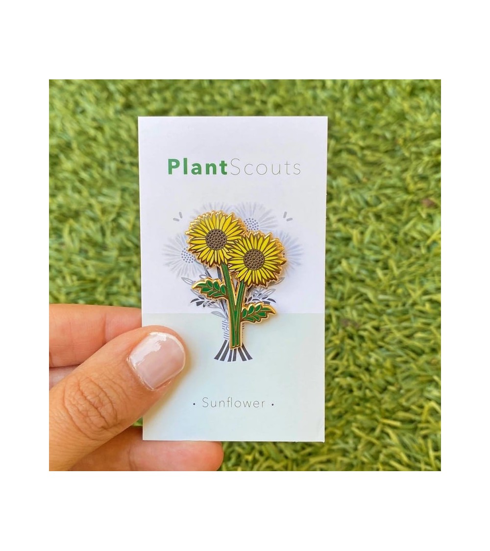 Pin's - Tournesol Plant Scouts pins rare métal originaux bijoux suisse