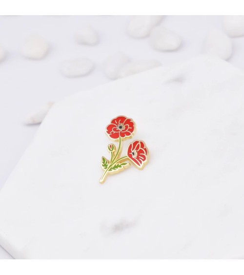 Enamel Pin - Poppy Plant Scouts broches and pins hat pin badges collectible