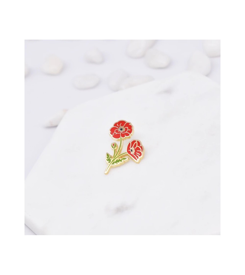 Pin's - Coquelicot Plant Scouts pins rare métal originaux bijoux suisse