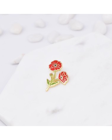 Pin's - Coquelicot Plant Scouts pins rare métal originaux bijoux suisse