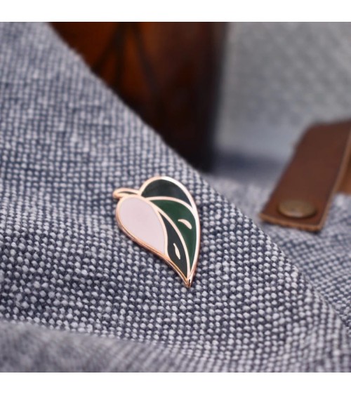 Spilla Smaltata - Filodendro principessa rosa Plant Scouts spiritose spille colorate particolari eleganti donna da giacca uomo