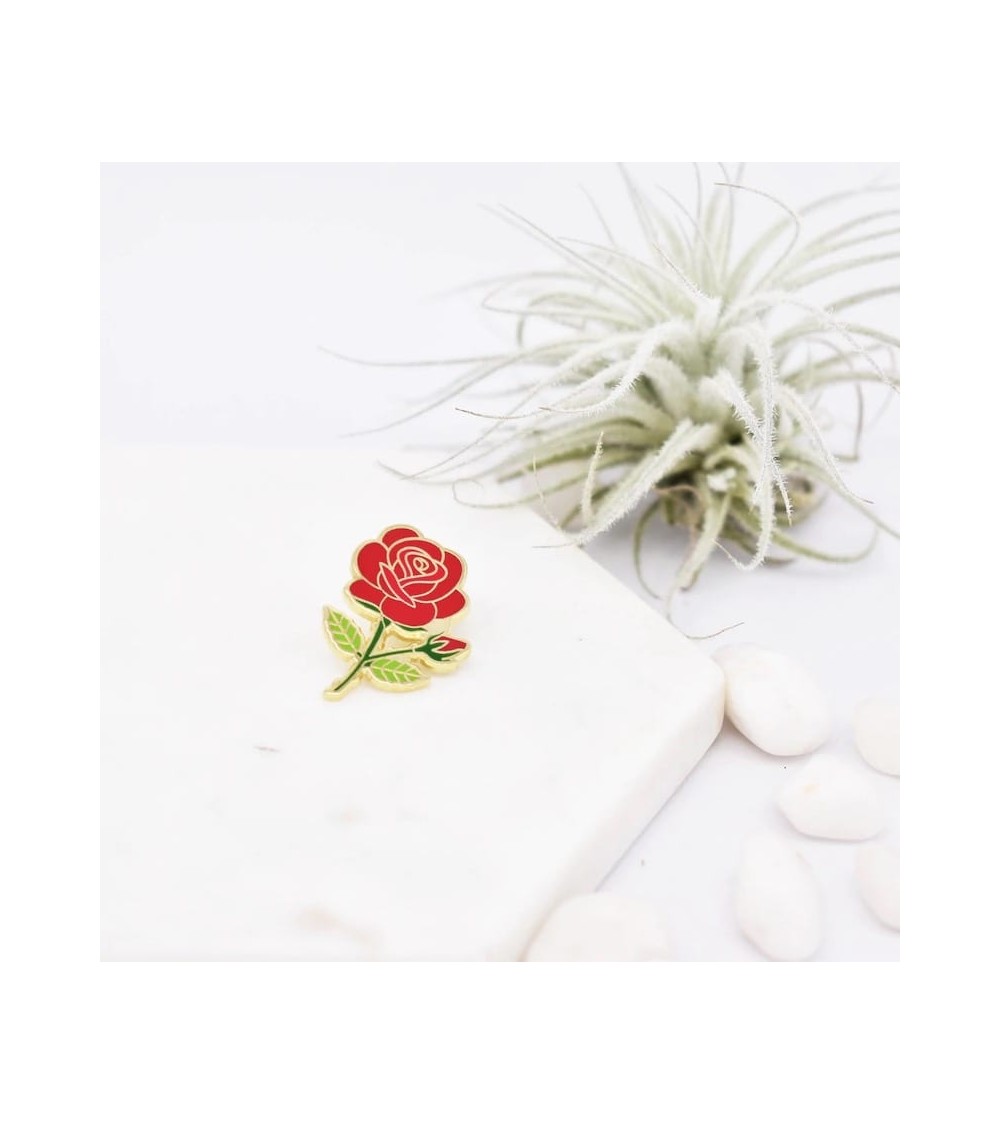Enamel Pin - Red rose Plant Scouts broches and pins hat pin badges collectible