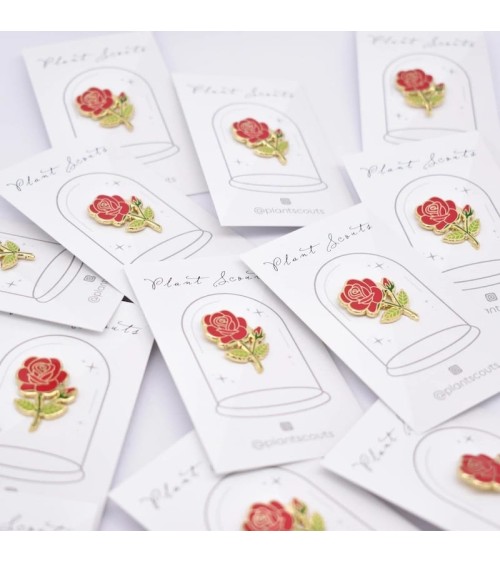 Pin Anstecker - Rote Rose Plant Scouts Anstecknadel Ansteckpins pins anstecknadeln kaufen
