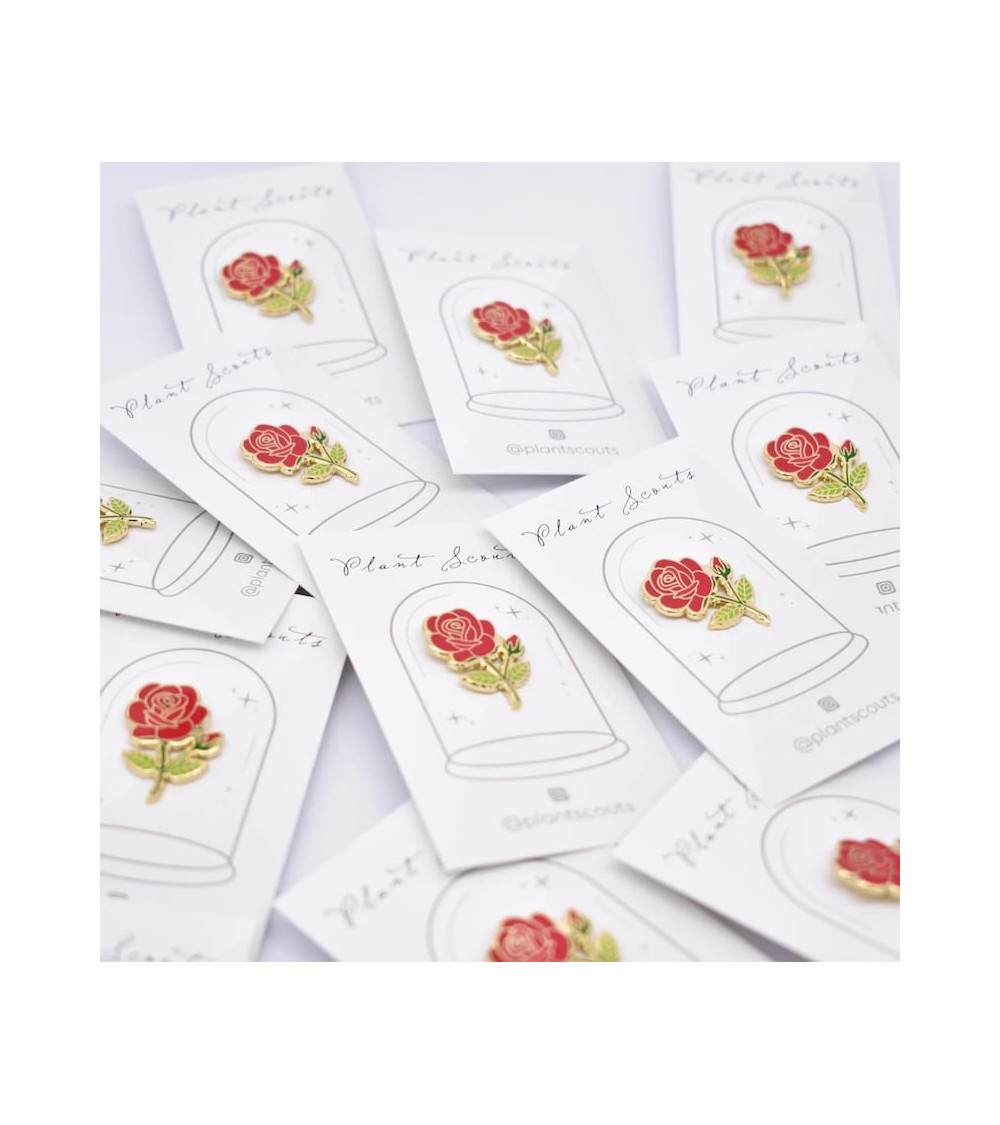 Pin Anstecker - Rote Rose Plant Scouts Anstecknadel Ansteckpins pins anstecknadeln kaufen