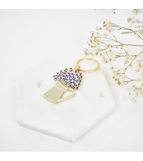 Keychain - Lavender Plant Scouts original gift idea switzerland