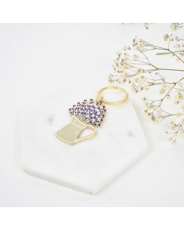 Keychain - Lavender Plant Scouts original gift idea switzerland