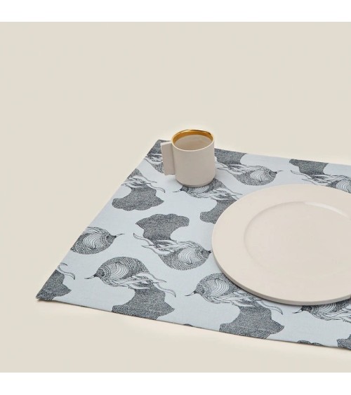 Table Place mat - Blue-Grey Atelier Mouti
