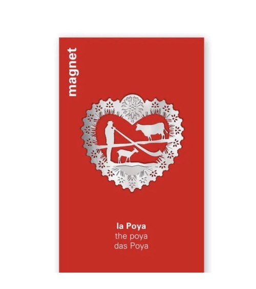 Magnet décoratif - la Poya tout simplement, Aimants décoratifs design suisse original