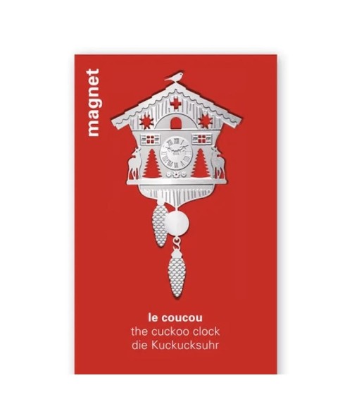 Magnete decorativo - Il orologio a cucù tout simplement, Magneti decorativi design svizzera originale