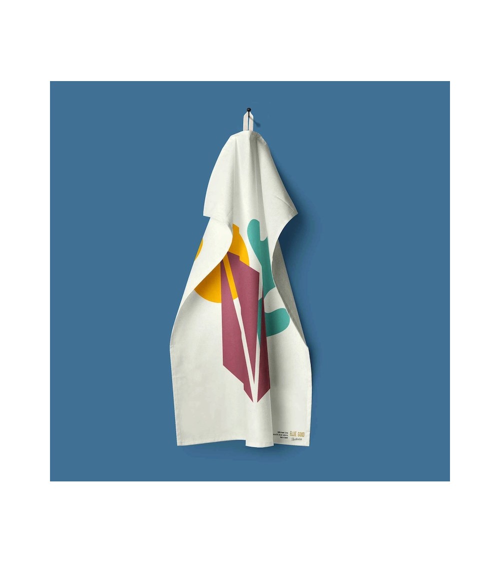 Aland Abstract - Tea Towel Ellie Good illustration best kitchen hand towels fall funny cute